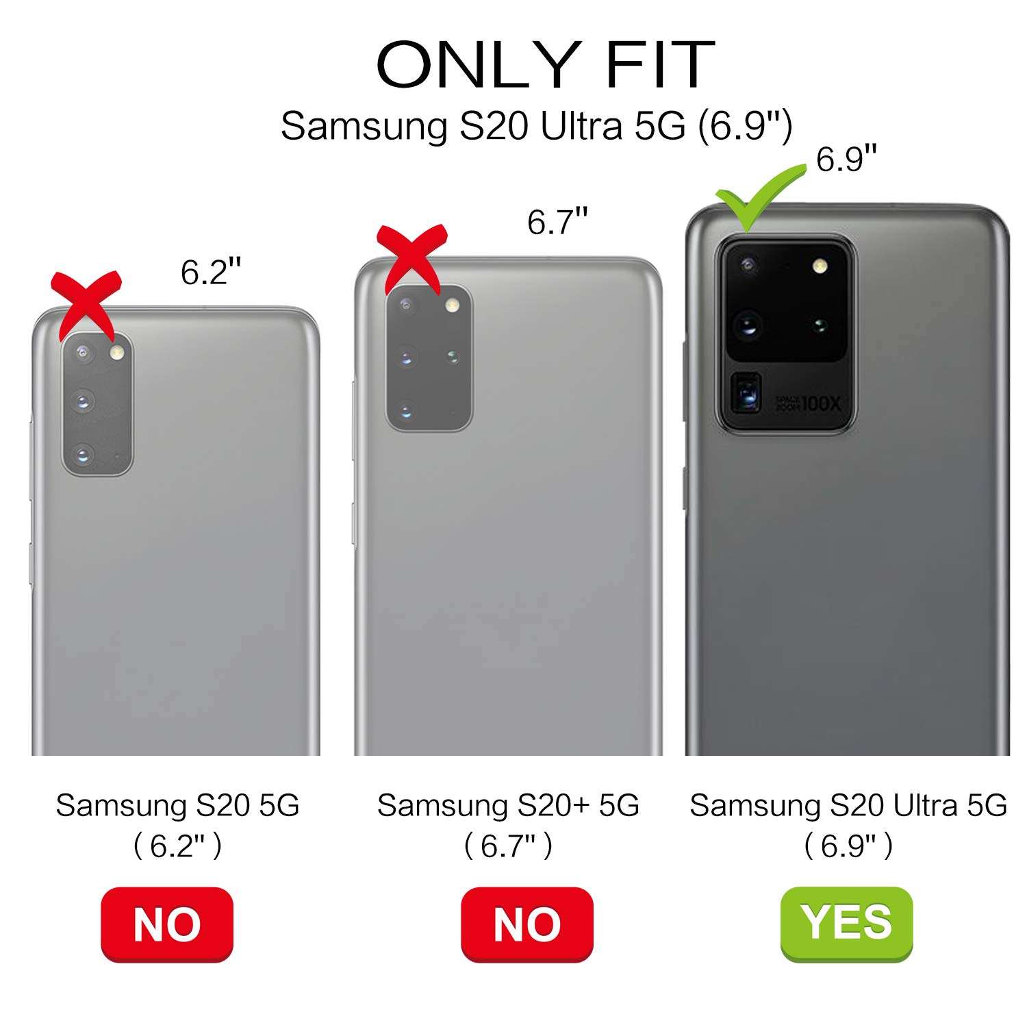 BENTOBEN Compatible with Samsung Galaxy S20 Ultra Case 5G 6.9 inch [NOT FIT Note20 Ultra] Military Grade Holster Belt Clip Shockproof Heavy Duty Kickstand Full-Body Rugged Protective Phone Case, Black 2