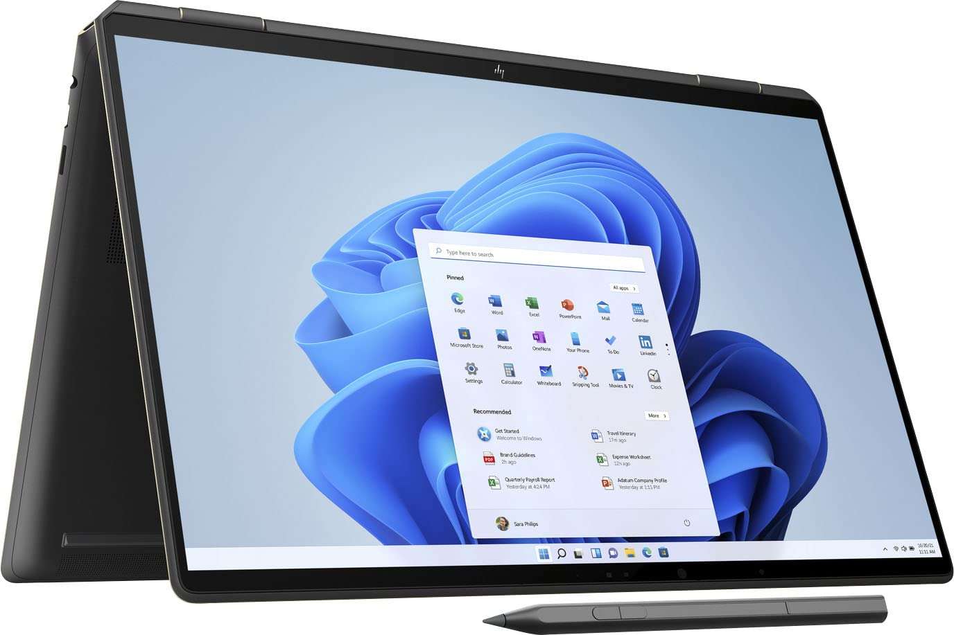 HP Spectre x360 16” 3K+ IPS (3072 x 1920) 2-in-1 Laptop, Touch 400nits, i7-11390H, Iris Xe Graphics, Fingerprint, w Stylus 16GB 3200MHZ DDR4 RAM& 512GB PCIe SSD win11 pro 2