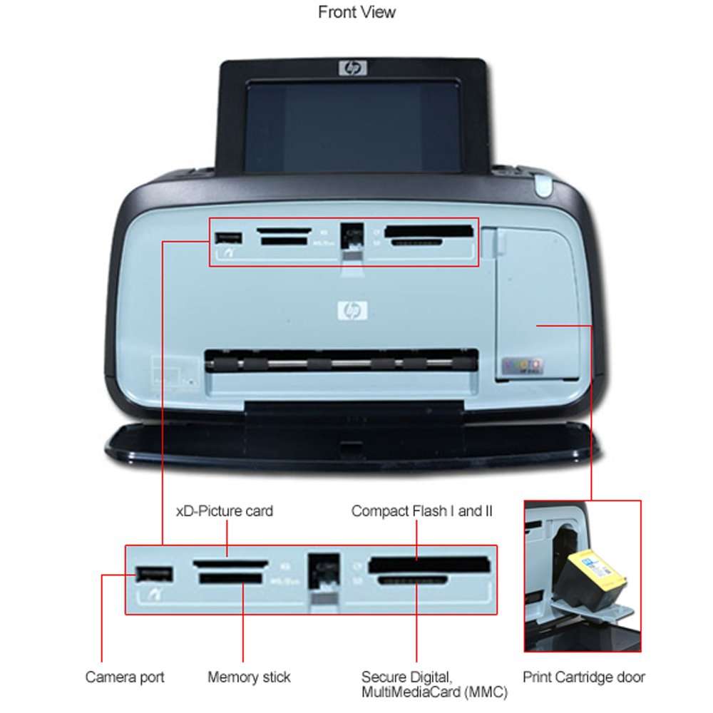 HP Photosmart A626 Compact Photo Printer (Q8541A#ABA) 5