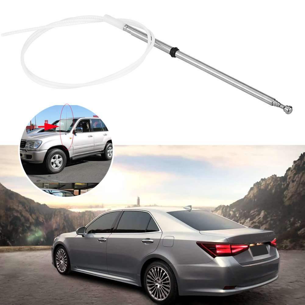 11" Roof Mast Whip Radio Aerial Antenna Car Replacement Power AM/FM Radio Antenna Mast Cable for LX470 98-07 3