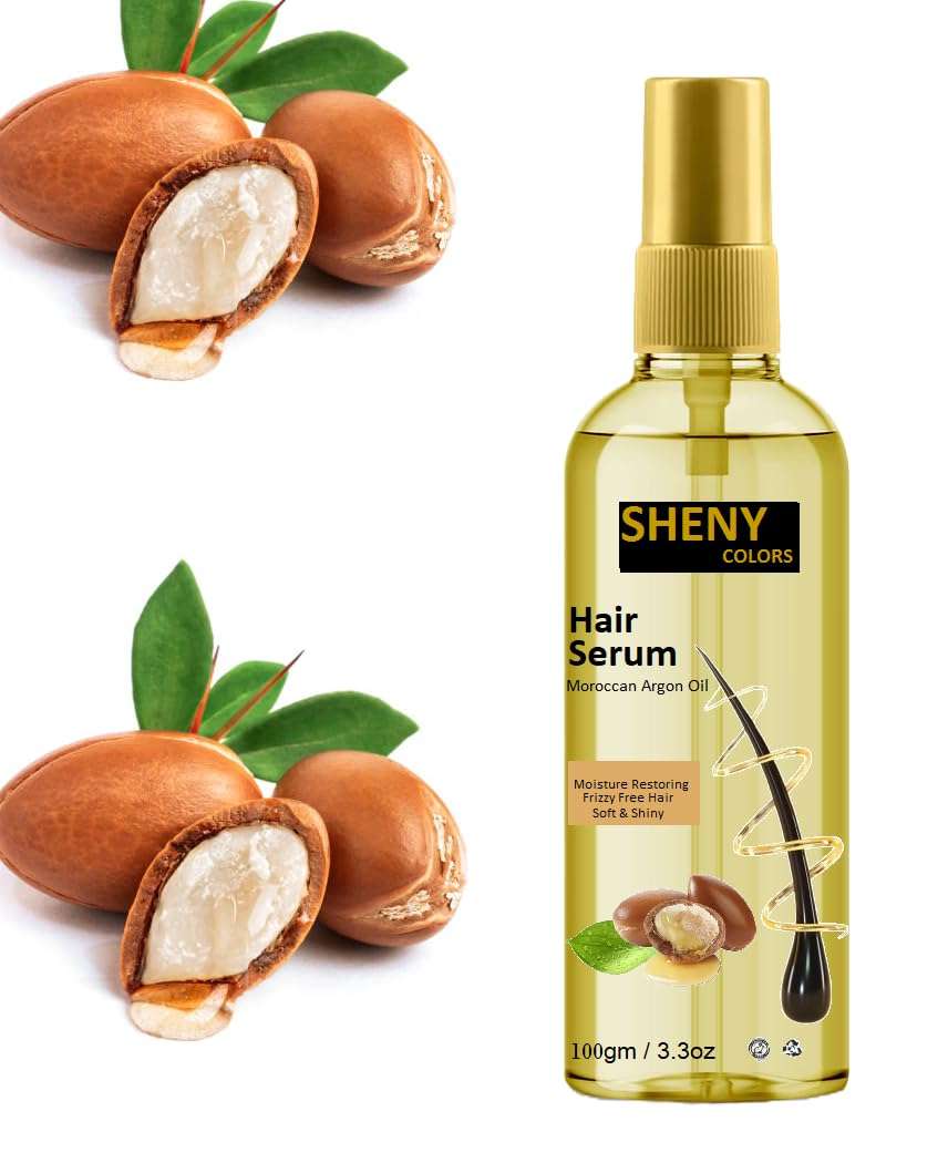Hair Serum With Argan Oil Extract Smooth, For Smooth, Frizz-Free, Shiny 1