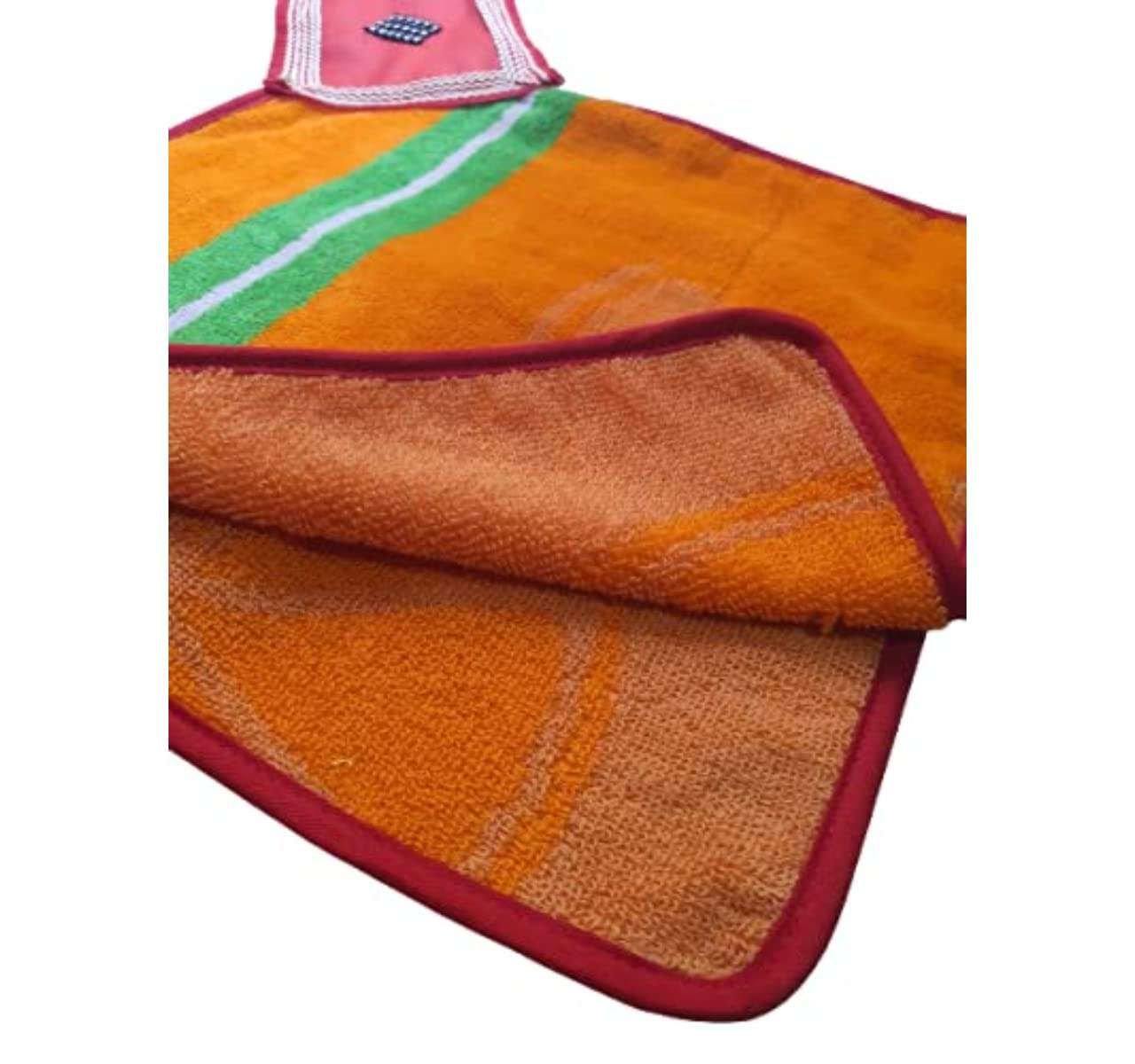 kashviproducts Gorgeous Washbasin Towel, Square Double Sided, Elegant Look,, 100% Cotton, GSM 400, Super Absorbent, Ultra Soft, Suitable for Washbasin & Kitchen (Multi Color+ Printed) Set of 6 2