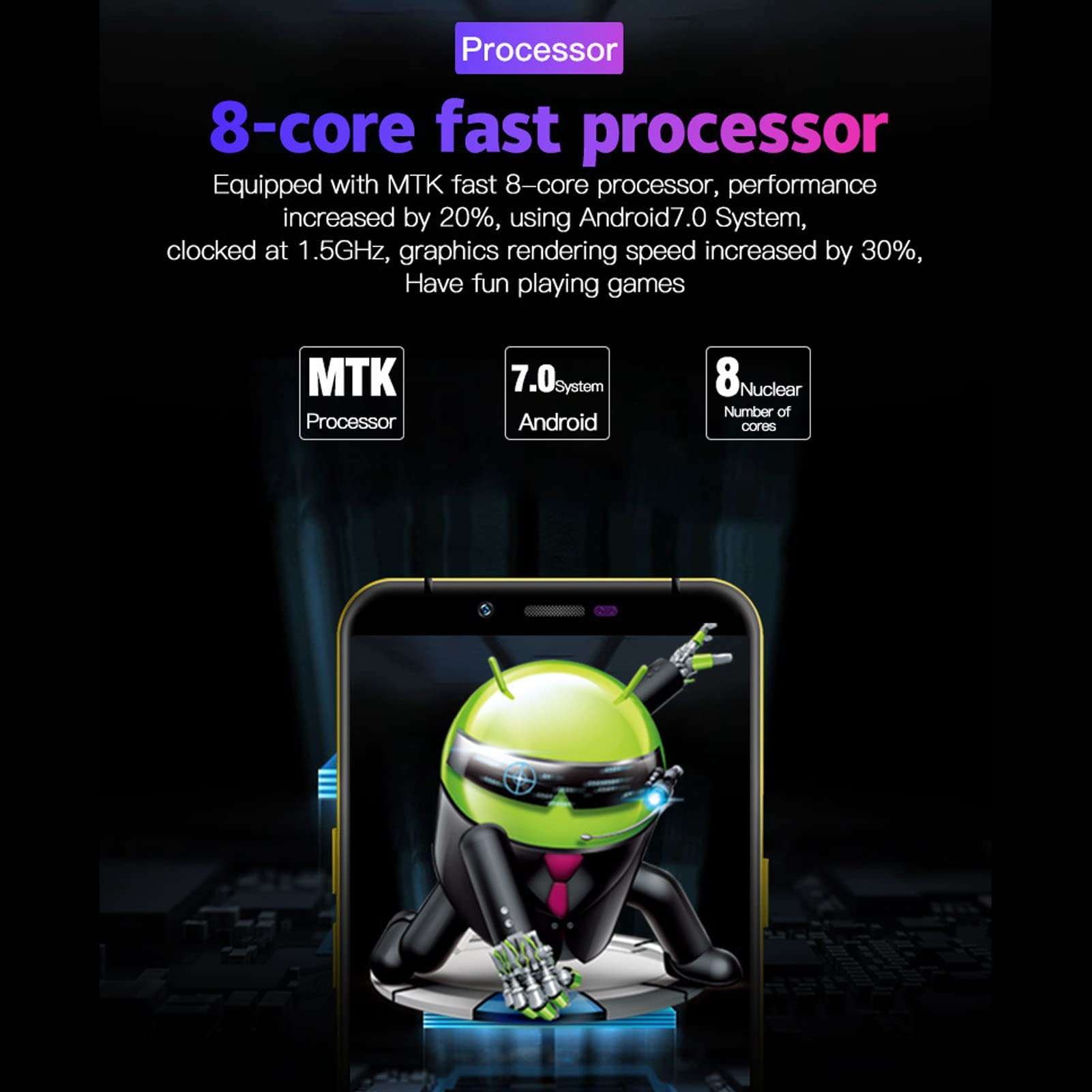 4G Mini Smartphone, 3.5in WiFi GPS Unlocked Cell Phone for Kids, Dual Sim Mobile Phone for Students with 3GB RAM 32GB ROM, Cute Smartphone (Black) 4