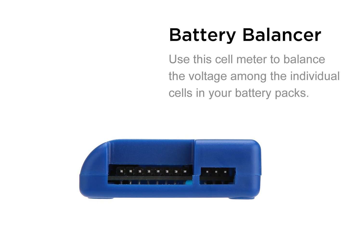 TOMTOP Smart Digital Battery Capacity Checker for LiPo LiFe Li-ion NiMH NiCd Battery 5