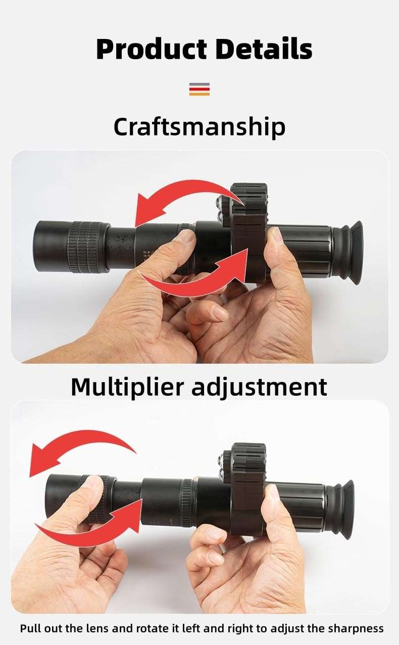 Cross Cursor Night Vision Device CYF-A + Infrared HD Search Zoom Focus Night Vision Sighting Telescope 6