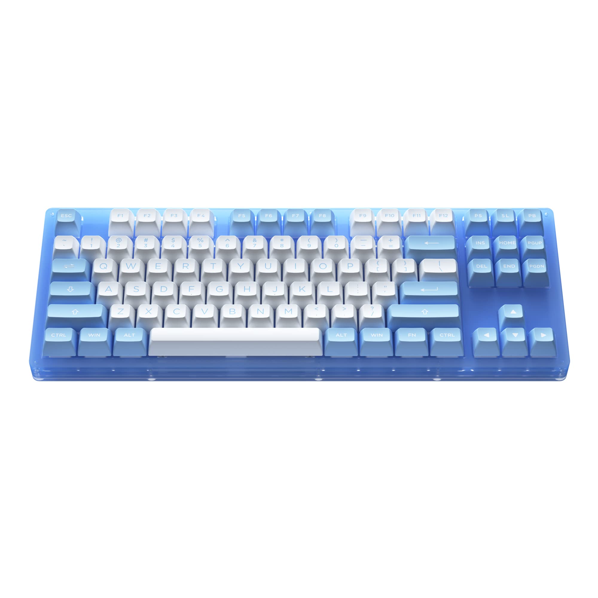 EPOMAKER AKKO ACR87 Doll of The Princess 87 Keys Hot Swappable RGB Wired 75% Mechanical Gaming Keyboard with Acrylic Translucent Case, Extra ASA PBT Keys Set for Mac/Win(AKKO CS Jelly Blue Switch) 2