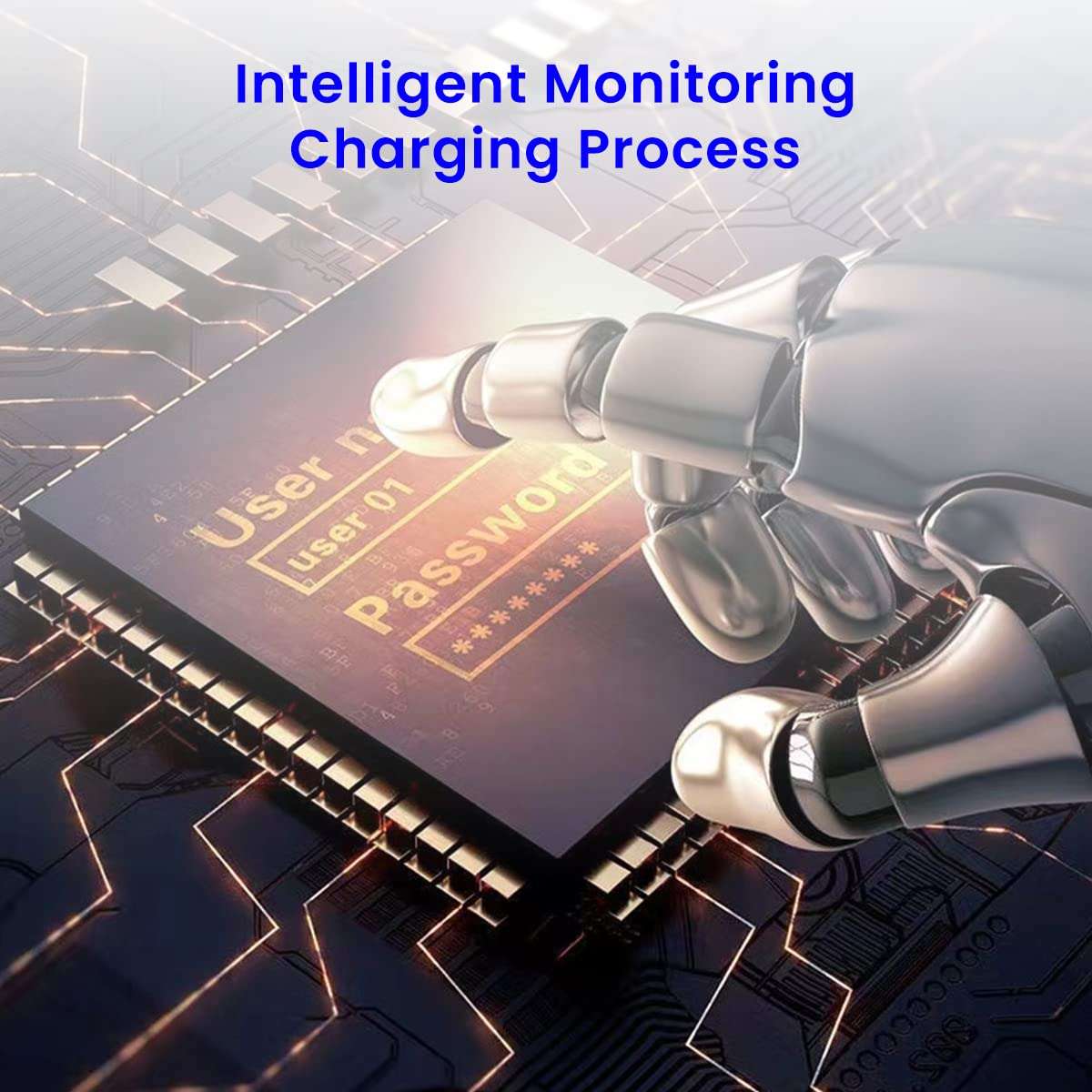 ZIBUYU® Extension Board for 36V-96V Battery with 4.8m Cable, Auto Stop Charging, Extension Cord Smart Socket Plug Socket Plug Socket for Scooter, Electric 3-Wheel Vehicles, Lead-Acid Battery 4