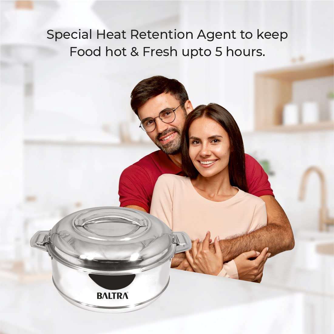 Baltra Royal 5000ml Hot Case Stainless Steel Casserole 6