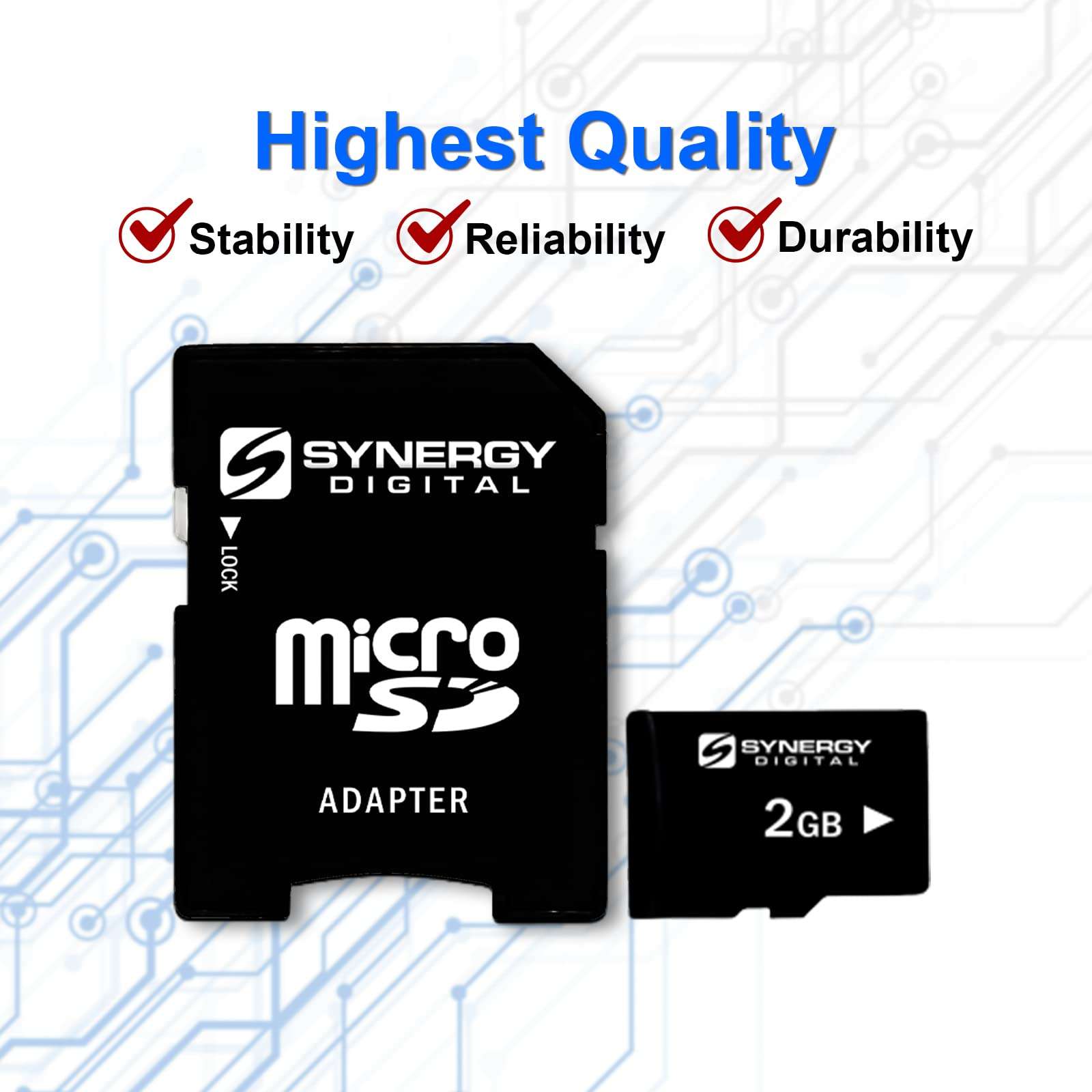 Motorola Moto G Cell Phone Memory Card 2GB microSDHC Memory Card with SD Adapter 2