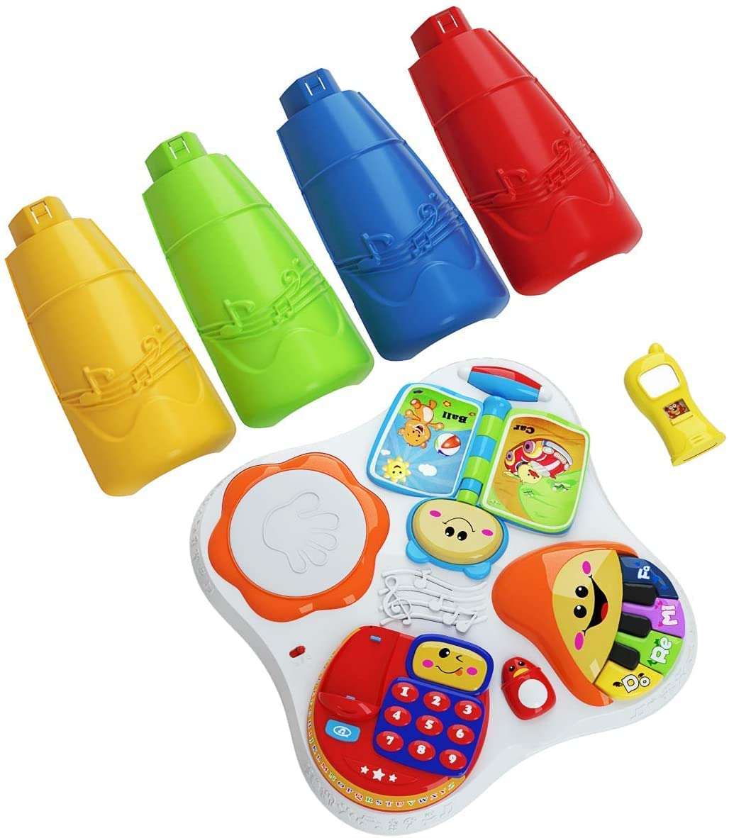 Mokshith Multifunctional Baby Activity Table, Learning Musical Table, Educational Play Toys, Musical Toys for Infants, Baby Toys, Space Playset Toy, Baby Gifts 6