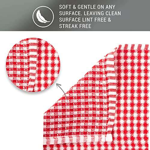 RiSE N SHiNE Cleaning Cloth Multipurpose Cleaning Cloth Kitchen Cleaning Cloth 240 GSM - Pack of 4 (Size - 30x50 cm)(Black) 2