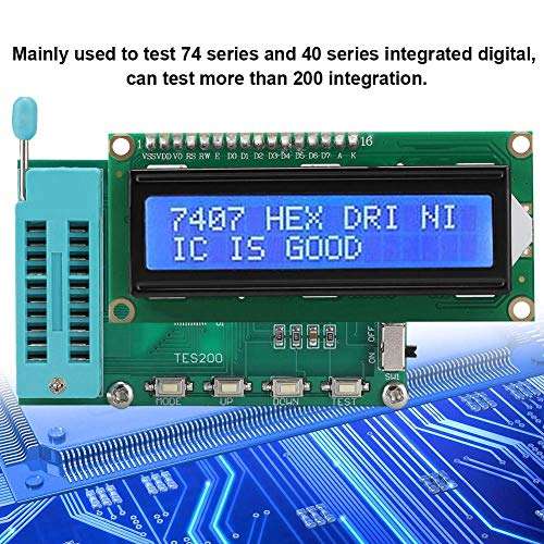 IC Tester Meter lC Logic Gate Tester Digital Meter TES200 Digital Integration Test for 74 40 45 Series 5