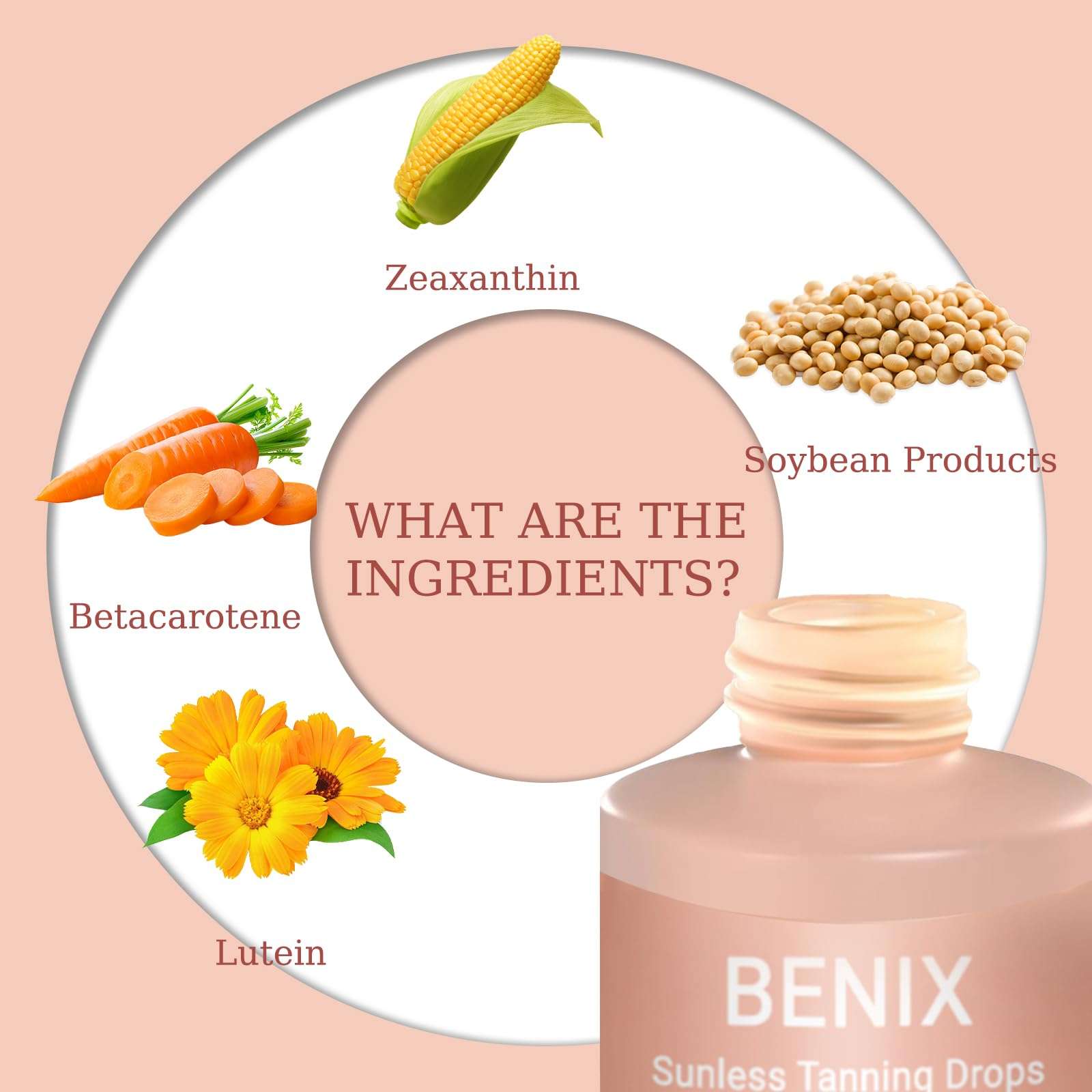 Sunless Tanning Drops to Drink Hydrating Drinkable Tanning Drops with DHA & Erythrulose | Natural-Looking Sunless Bronzer for Face & Body | Streak-Free Formula for Gradual Sun-Kissed Glow (1-PCS) 6