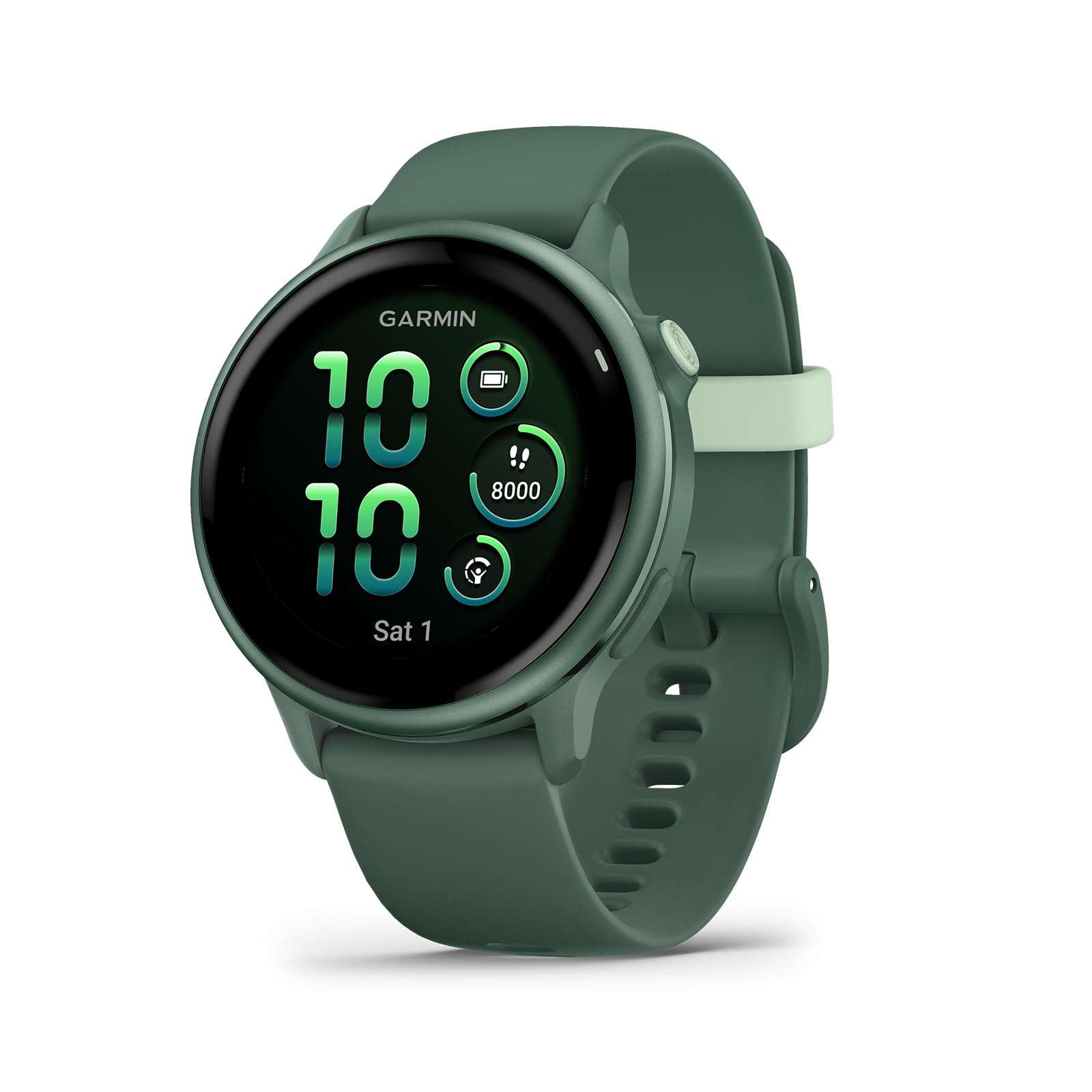 Garmin Vivoactive 6 Smartwatch Metallic Jasper Green with Jasper Green Band Best Fitness GPS Smart-Watch with AMOLED Display, 11-Day Battery, Advanced Activity Tracking Watch Bundle for Men &Women 2