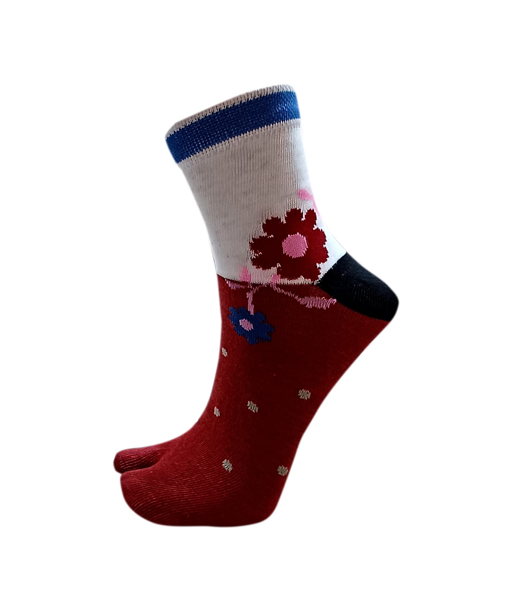 BEST FRIENDS FOREVER (BFF) Women's Deisgner Thumb Ankle length Pure cotton Multicolor Premium all Season Socks. (Multicolor, 3) 5