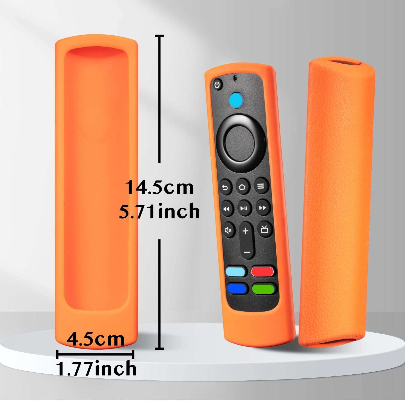 Silicone Cover for Alexa Voice Remote (2nd & 3rd Gen), Shockproof Protection Compatible with Insignia, Pioneer, Firestick 4K, Toshiba Cube, Stick Lite, Omni Series (3 Pack) 4