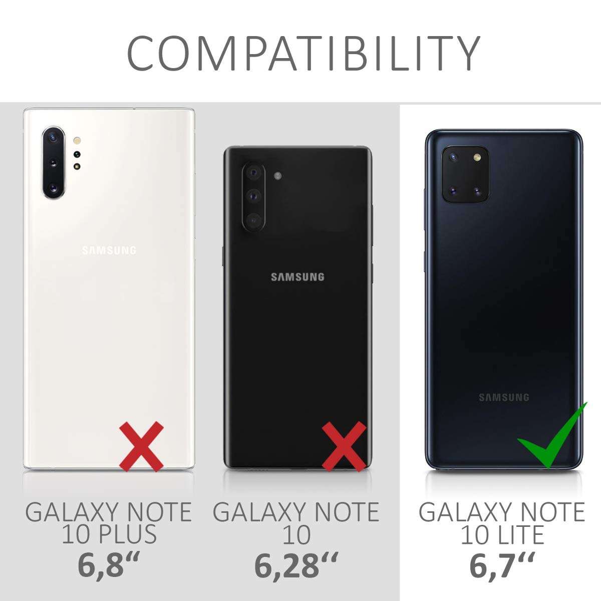 kwmobile TPU Case Compatible with Samsung Galaxy Note 10 Lite - Case Soft Slim Smooth Flexible Protective Phone Cover - Light Blue Matte 6