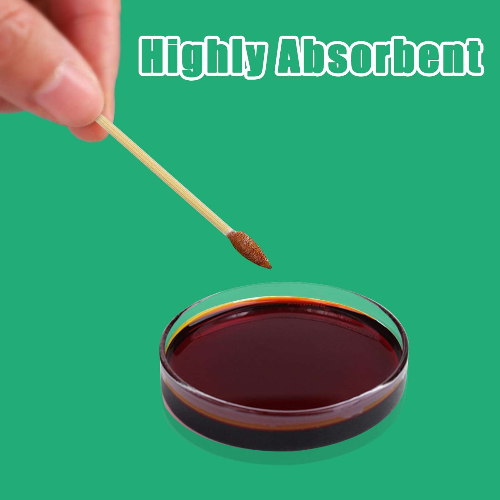 Egaageoi 1000 Count Pointed Cotton Swabs - Double Precision Tips with Bamboo Stick for Beauty and Personal Care - for Eyebrow And Eyelash Application, Manicures And Nail Art, Cleaning Ears And Nose 5