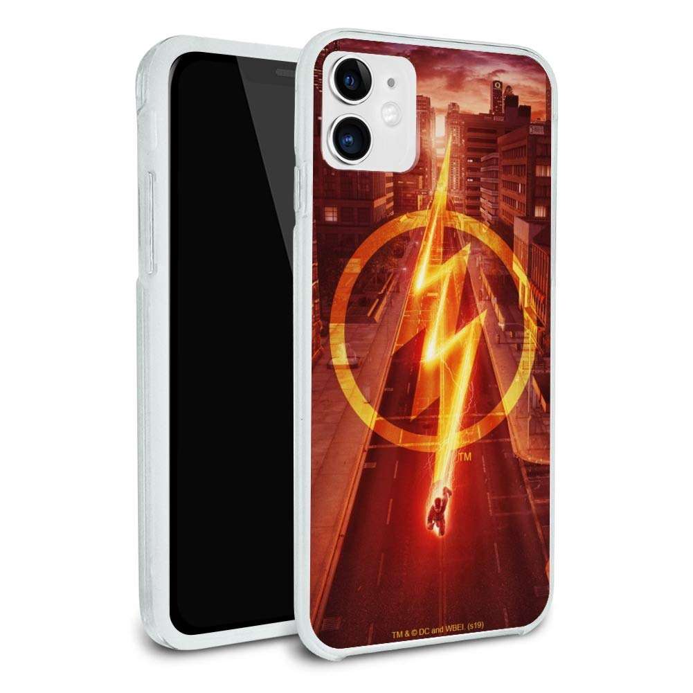 The Flash TV Series Lightning Streak Protective Slim Fit Hybrid Rubber Bumper Case Fits Apple iPhone 8, 8 Plus, X, 11, 11 Pro,11 Pro Max 1