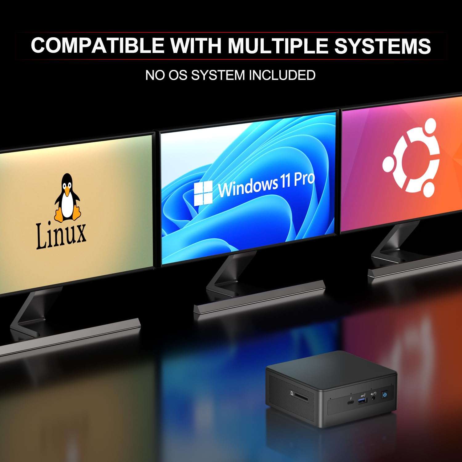 Intel Mini PC, Intel NUC 11 Barebone with Intel Core i7-1165G7(4C/8T, Up to 4.7 GHz), Intel Mini Comoputer Support 8K, Bluetooth 5.2, WIFI6, 2 x Thunderbolt 3, 1 x HDMI 2.0. NO SSD. NO RAM. NO OS. 4