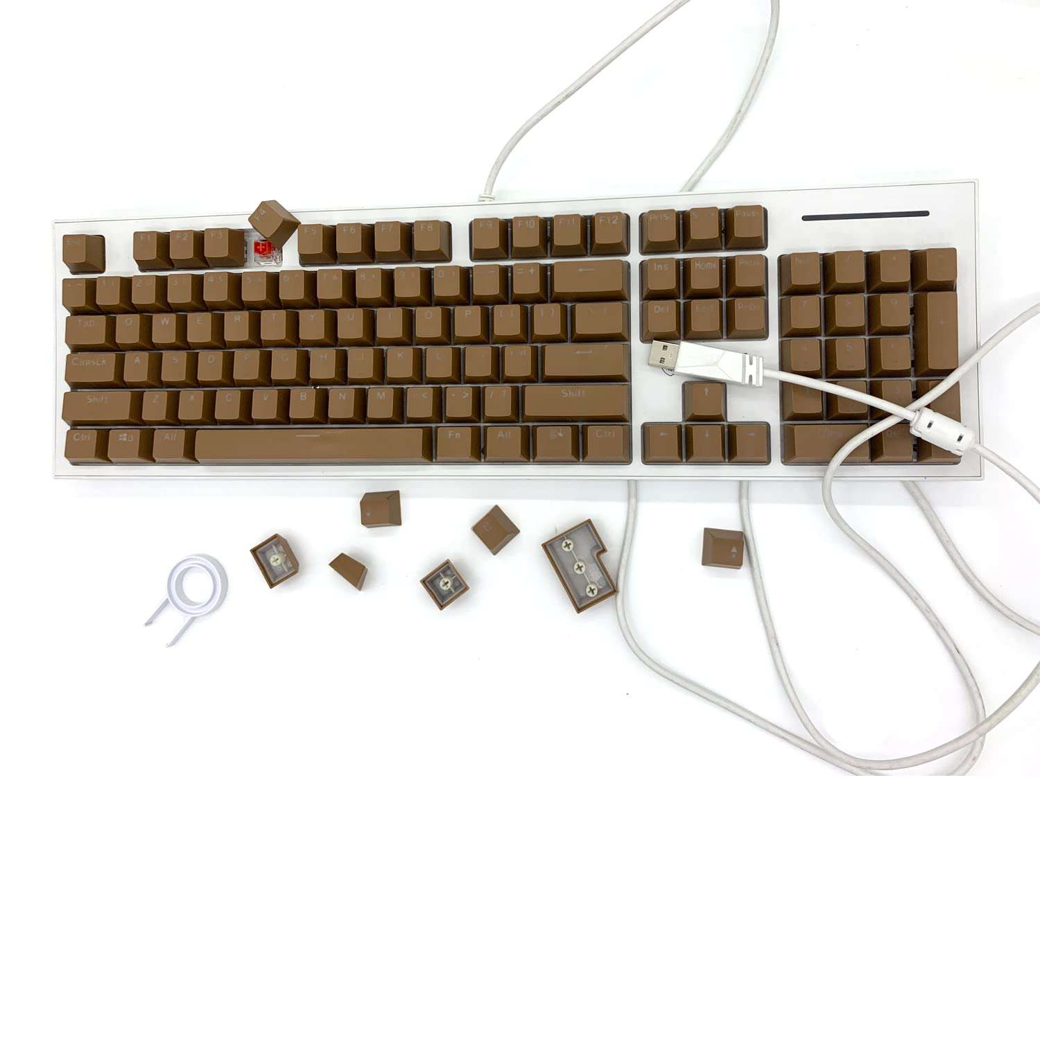 LZH-LP 104 Keycaps for Mechanical Keyboard Compatible with MX Switches Doubleshot Support Led Lighting Keycaps OEM Profile for DIY Gaming Mechanical Keyboard 104 Ansi 6