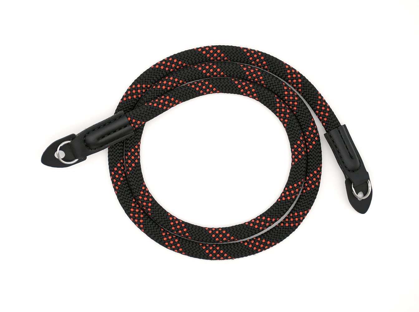 Eorefo Camera Strap Vintage 100cm Nylon Climbing Rope Camera Neck Shoulder Strap for Micro Single and DSLR Camera (Black/Red) 2