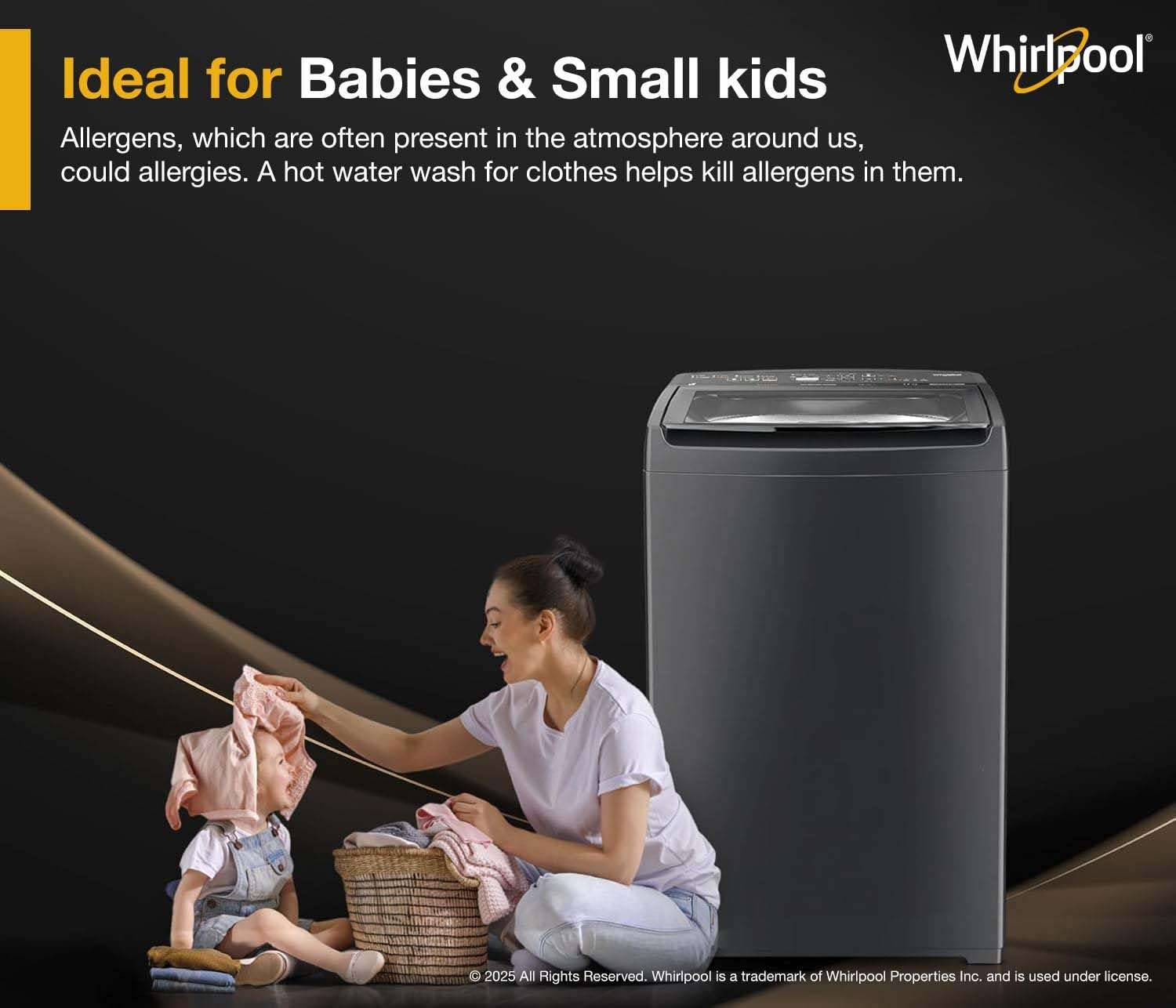 Whirlpool 8 Kg 5 MAGIC CLEAN PRO SW H Fully Automatic Top Load Washing Machine (MAGIC CLEAN PRO SW H KG GREY 10YMW with In-Built Heater) 5