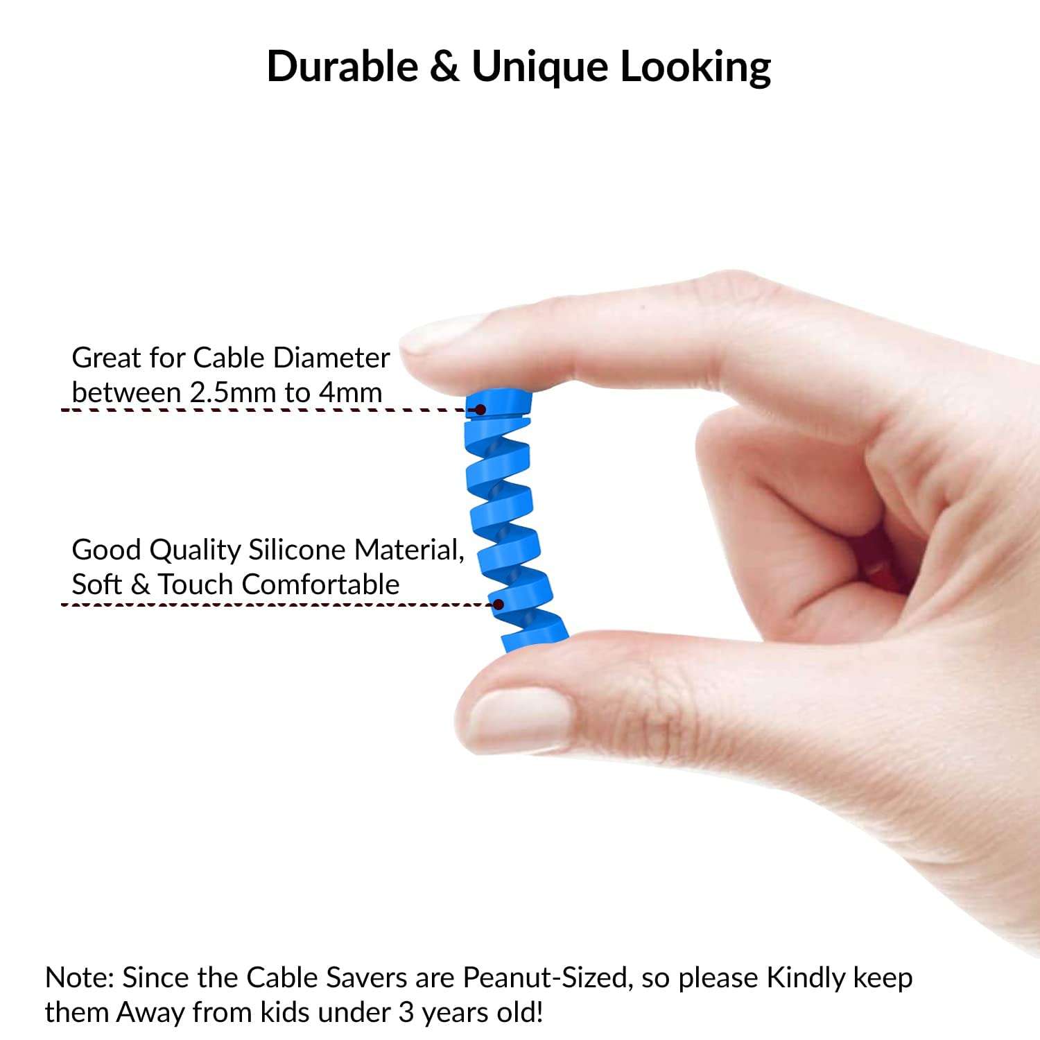 Spiral Cable Protector For Lenovo LePad S2010, Lenovo LePhone S2, lenovo P2, Lenovo p 2, Lenovo P70, Lenovo P 70, Lenovo P700i, Lenovo P 700i, Lenovo P770, Lenovo P 770, Lenovo P780, Lenovo P 780, Lenovo P90, Lenovo P 90, Lenovo Phab Plus, Lenovo Phab+ Cable Saver Charging Cord Protective Universal Earphones Cable Cover (4 Pieces -Set 1, Mix Colour, A2) 4