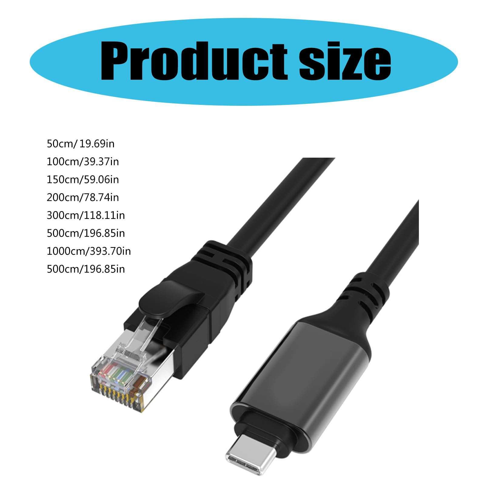 Gnbzxce USB Type C to RJ45 Ethernet Adapter Cable 1000Mbps Instants Fast Speed Internet Connection for Work and Play 4