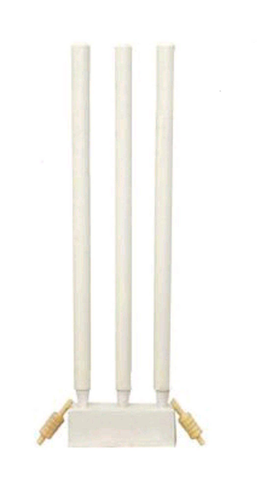 Wooden Cricket Stumps Set (Pack of 3 Wicket, 2 BAILS and 1 Base)
