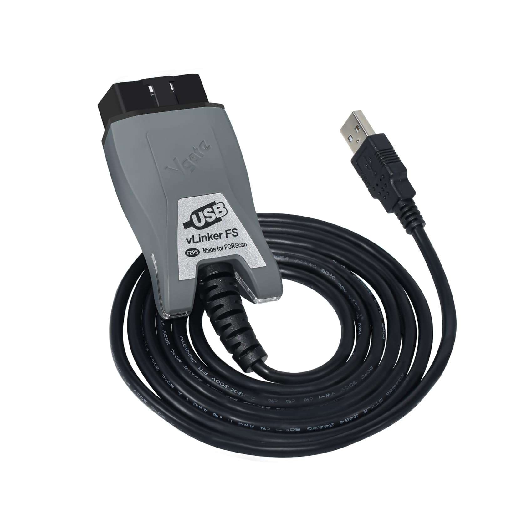 vLinker vLinker FS USB OBD2 Adapter Diagnostic Tool for FORScan HS/MS-CAN Car Auto Switch, ECU Programming & Modification, Hacker-Proof, Unlock Advanced and Hidden Functions 1