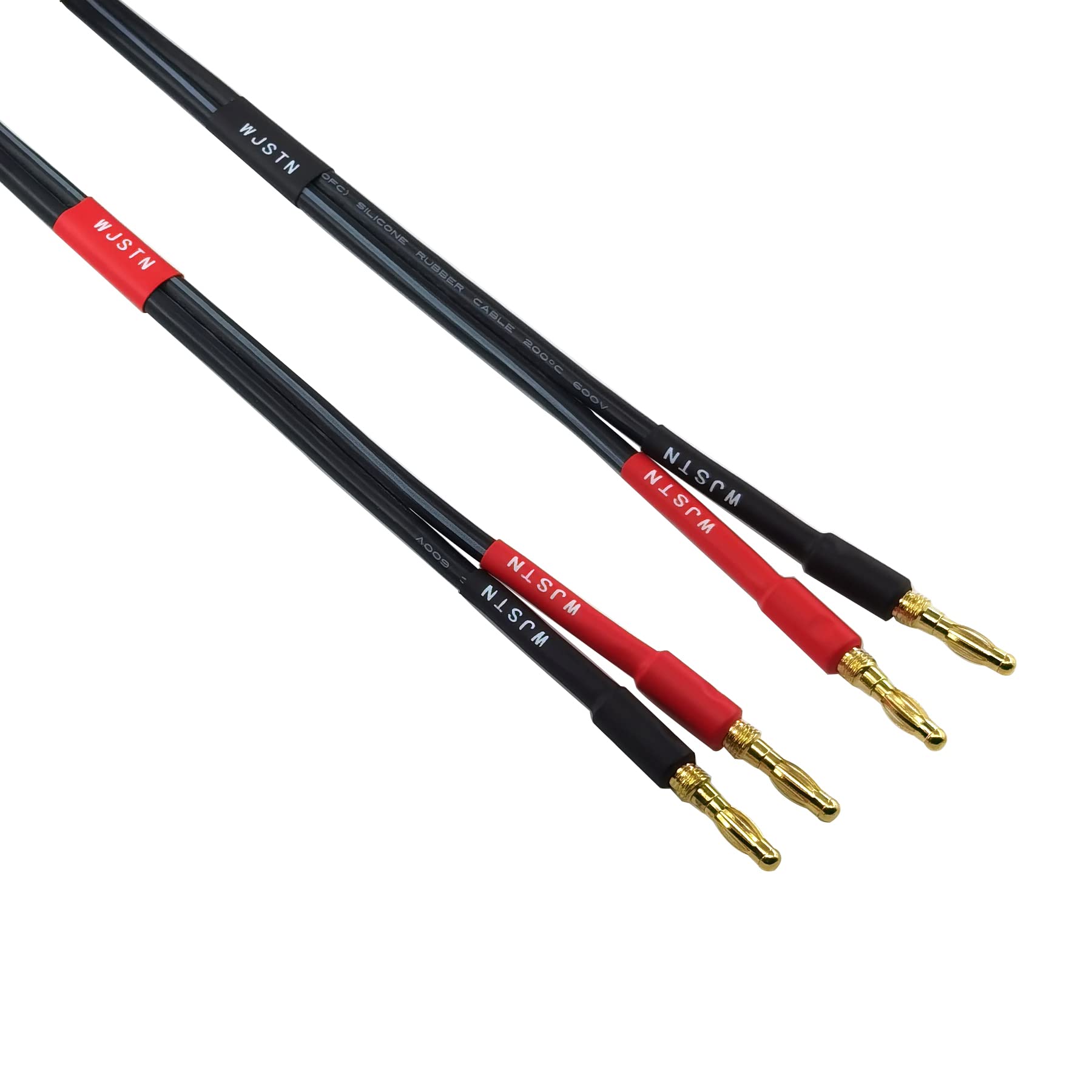 WJSTN Banana Plug to RCA Speaker Cable Banana Plug to RCA Speaker Cable 12AWG Cables,2Pack (6FT) 6