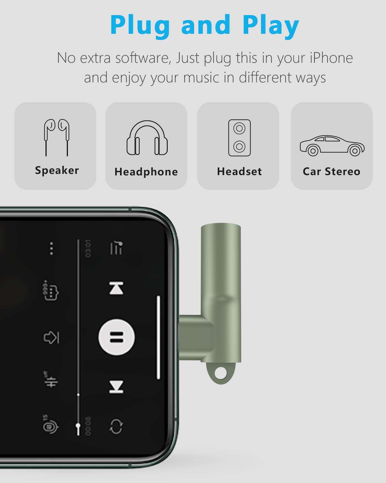 Mangotek Lightning to 3.5 mm Headphone Jack Adapter, Apple MFi Certified iPhone Headphones Adapter Aux Dongle Cable Adaptor Earphone Audio Converter for iPhone 14 13 12 11 Pro Max 7 8 Plus SE X XR XS 4