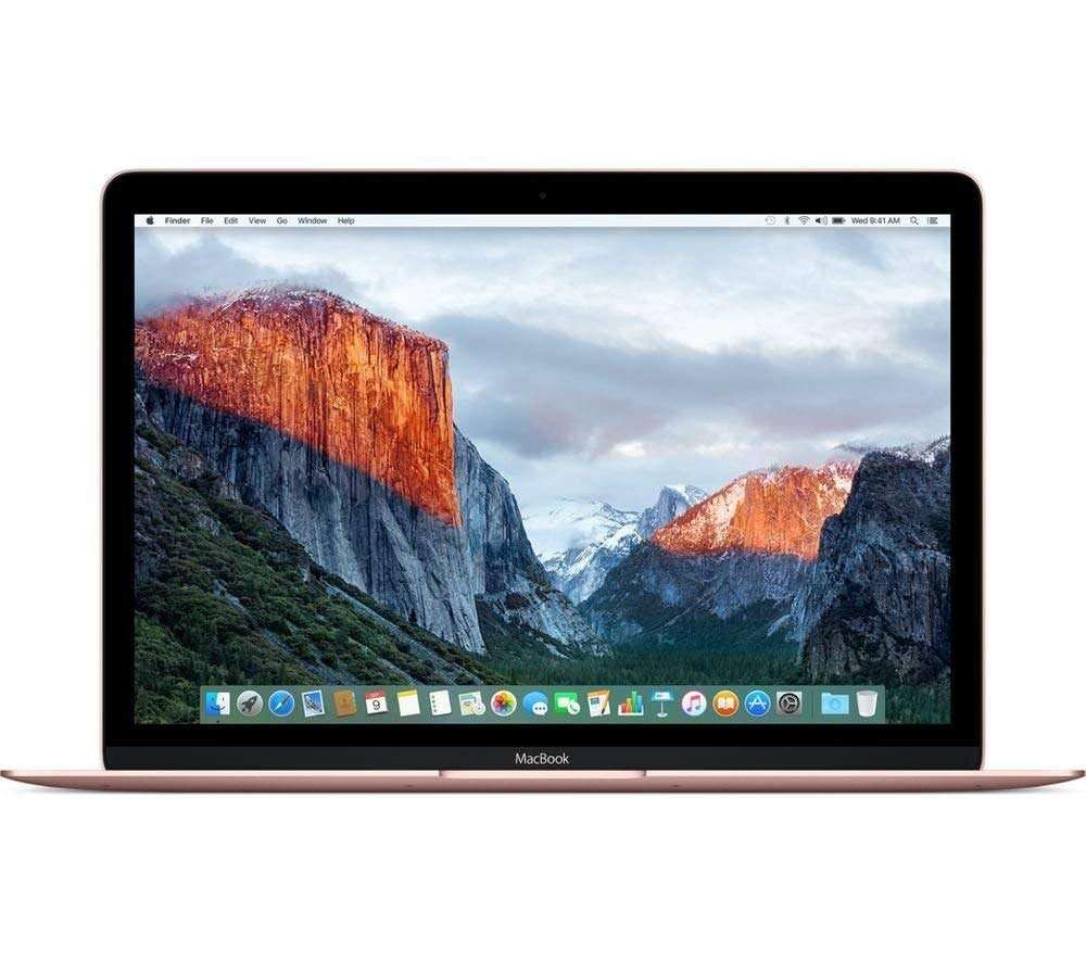 Apple MacBook (Early 2016) 12in Notebook - Intel Core M5-6Y54 1.2GHz Dual-Core, 8GB RAM, 512GB PCI-E SSD, Retina Display, Bluetooth, MacOS 11.4 El Capitan (Rose Gold) (Renewed) 1