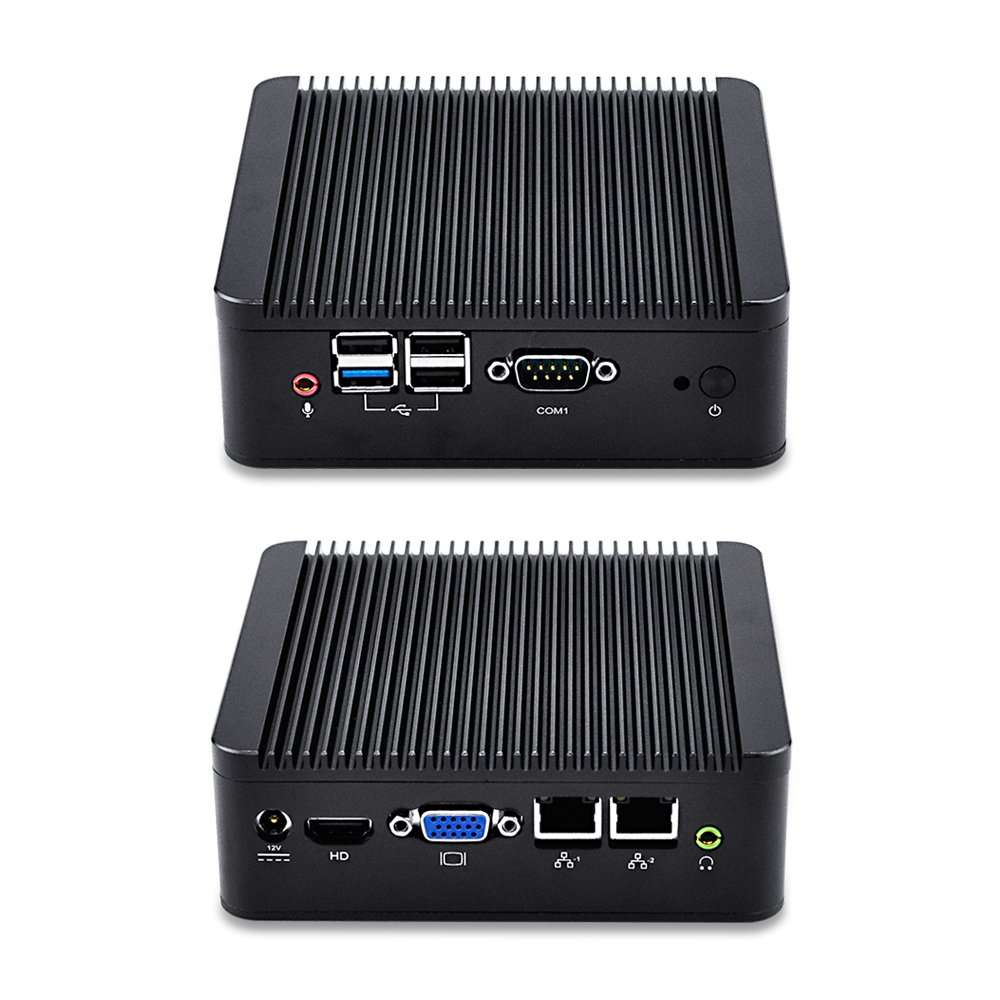 Qotom Mini PC Quad core 2.0 GHz 2GB RAM 32GB SSD Fanless Bay Trail j1900 Mini PC Windows 1