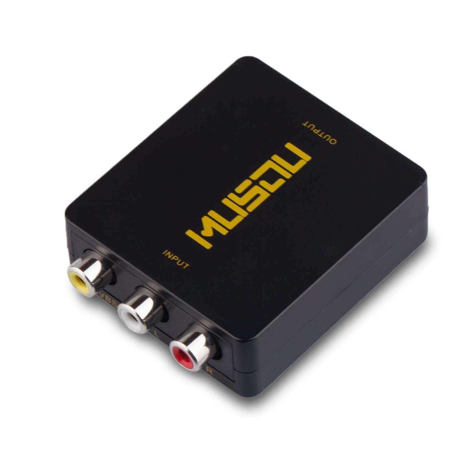 Hdiwousp 1080P HDMI to RCA Composite AV Video Audio Converter Support NTSC/PAL for Xbox One,Blu-ray,DVD,PS4,Roku,Chromecast,Laptop,Amazon Fire TV Stick,Apple TV,Black 3