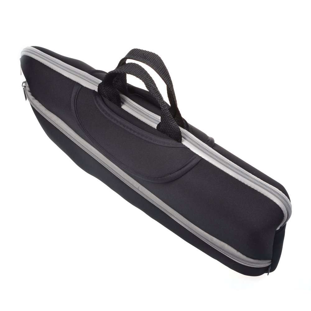 Cosmos Black Color Soft Neoprene Sleeve Carrying Travel Case Compatible with Canon PIXMA TR150 and PIXMA iP110 Portable Printer Mobile Photo Pinter and Power Adapter & Cable 3