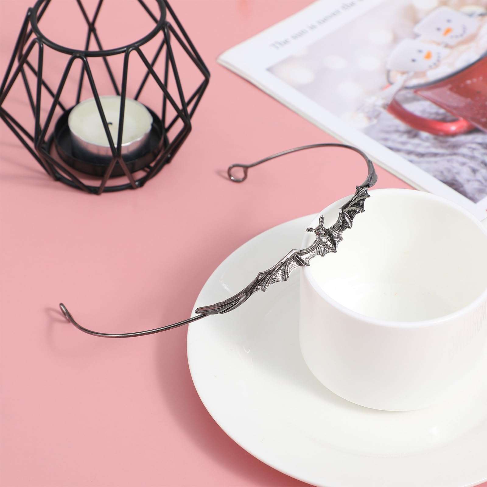 FOMIYES Vampire Headpiece Bat Design Headband Bat Headband Fascinator Anime Halloween Costume Accessory Wedding Headpiece for Party Banquet Wedding Black Halloween Headband Bat Ears Headband Adults 6