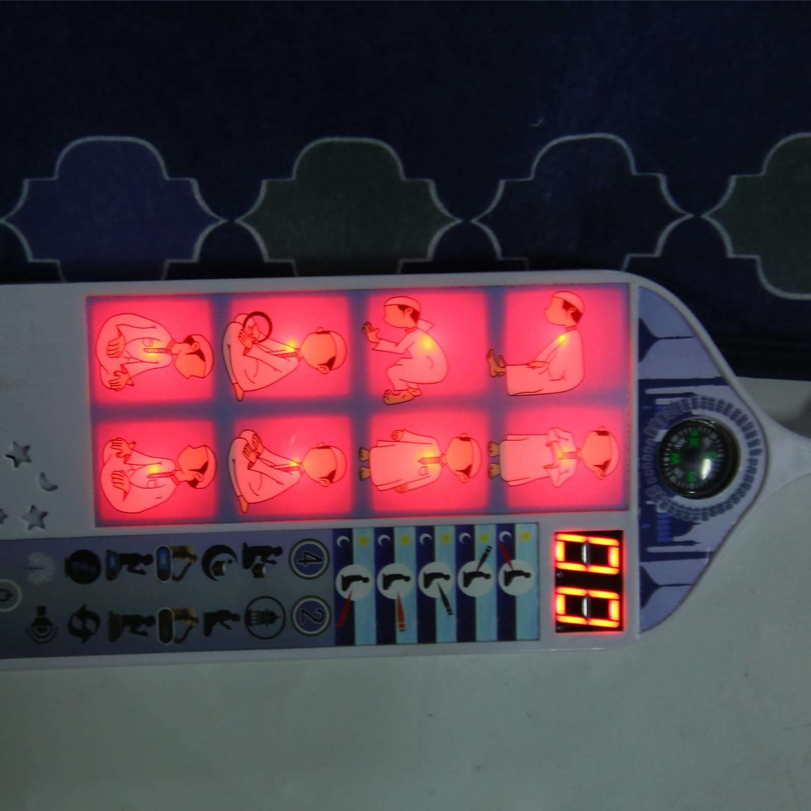 Septpenta Smart Intelligent Muslim Prayer Rug, Electronic Islamic Prayer Carpet Mat, Foldable and Portable for a Fun and Enjoyable Way to Pray Muslim Prayers(23.6 X 39.4in) 6