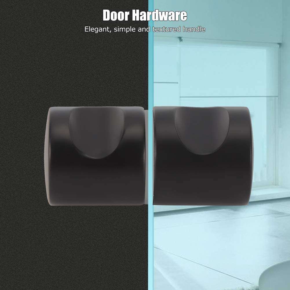 Aluminum Alloy Single Hole Glass Door Handle Hardware for Home Bathroom Showcase Shower Room Door Hardware Locks Door Knobs 4