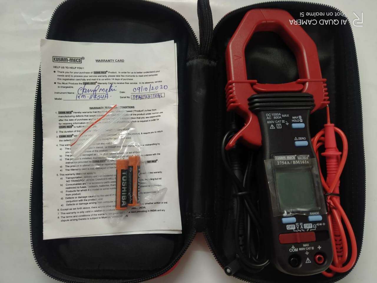 KUSAM MECO KM 2754 A-T - TRUE RMS SENSING 17 FUNCTION 30 RANGES 6