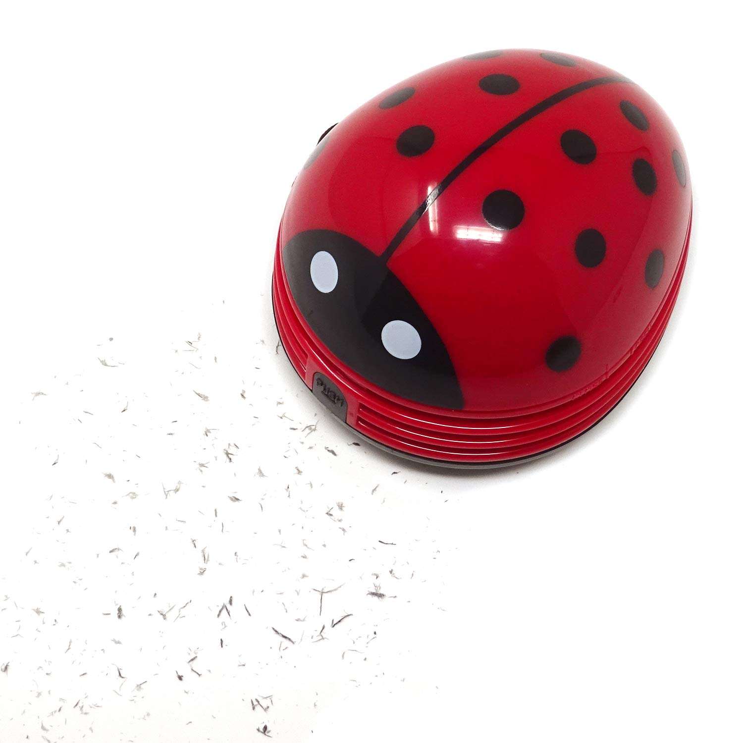 Honbay Ladybug Shaped Portable Corner Desk Vacuum Cleaner Mini Cute Vacuum Cleaner Dust Sweeper 1
