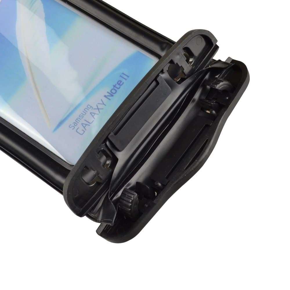 Black Floating Waterproof Cell Phone Case Dry Bag Pouch for Motorola Moto E7, G9 Play, G Pro, E E6s 2020, One Fusion+, G Fast, G8, Edge+ 4