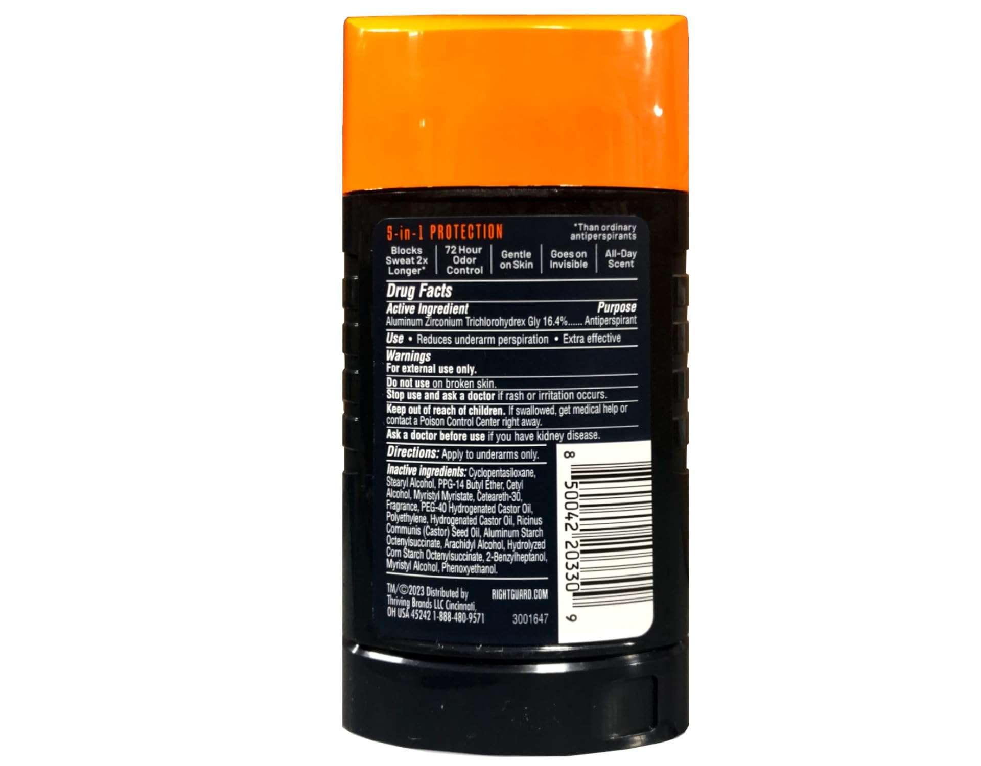 Right Guard Xtreme Defense 5 Anti-Perspirant & Deodorant, Fresh Blast 2.60 oz 2