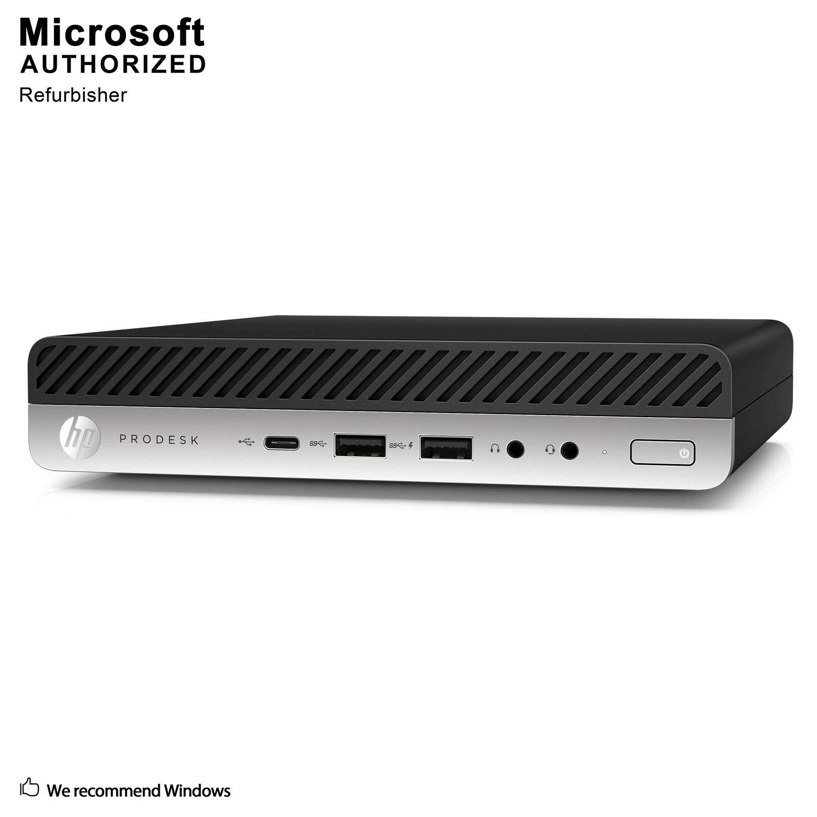 HP ProDesk 600 G3 Mini PC Desktop Intel Core i5-6500T (Quad Core) 16GB RAM 256GB PCIe Solid State Drive USB-C Windows 10 Professional (Renewed) 3