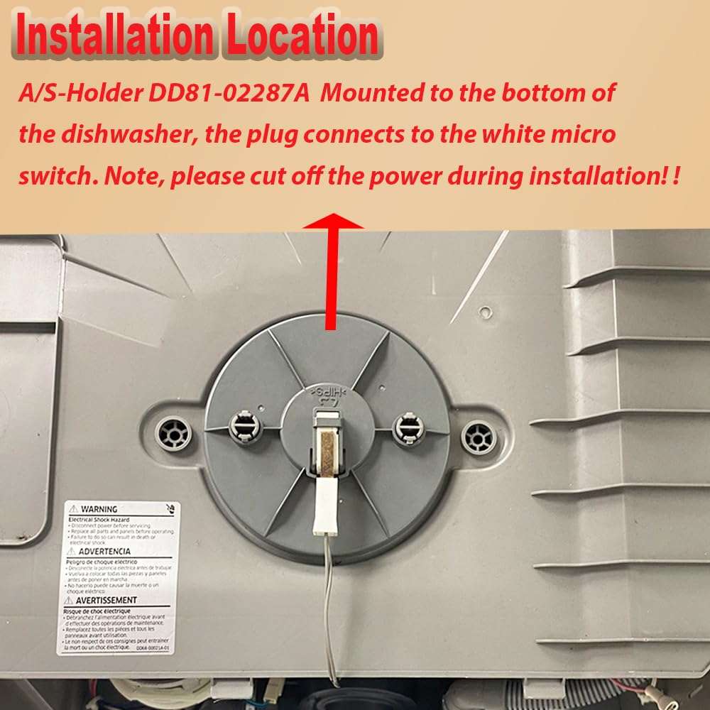 OEM DD81-02287A DD81-02239A For Samsung Dishwasher A/S-holder Leak Sensor Holder Include Float Switch DD81-02288A Cusion Sensor Leakage DW80N3030UB 4