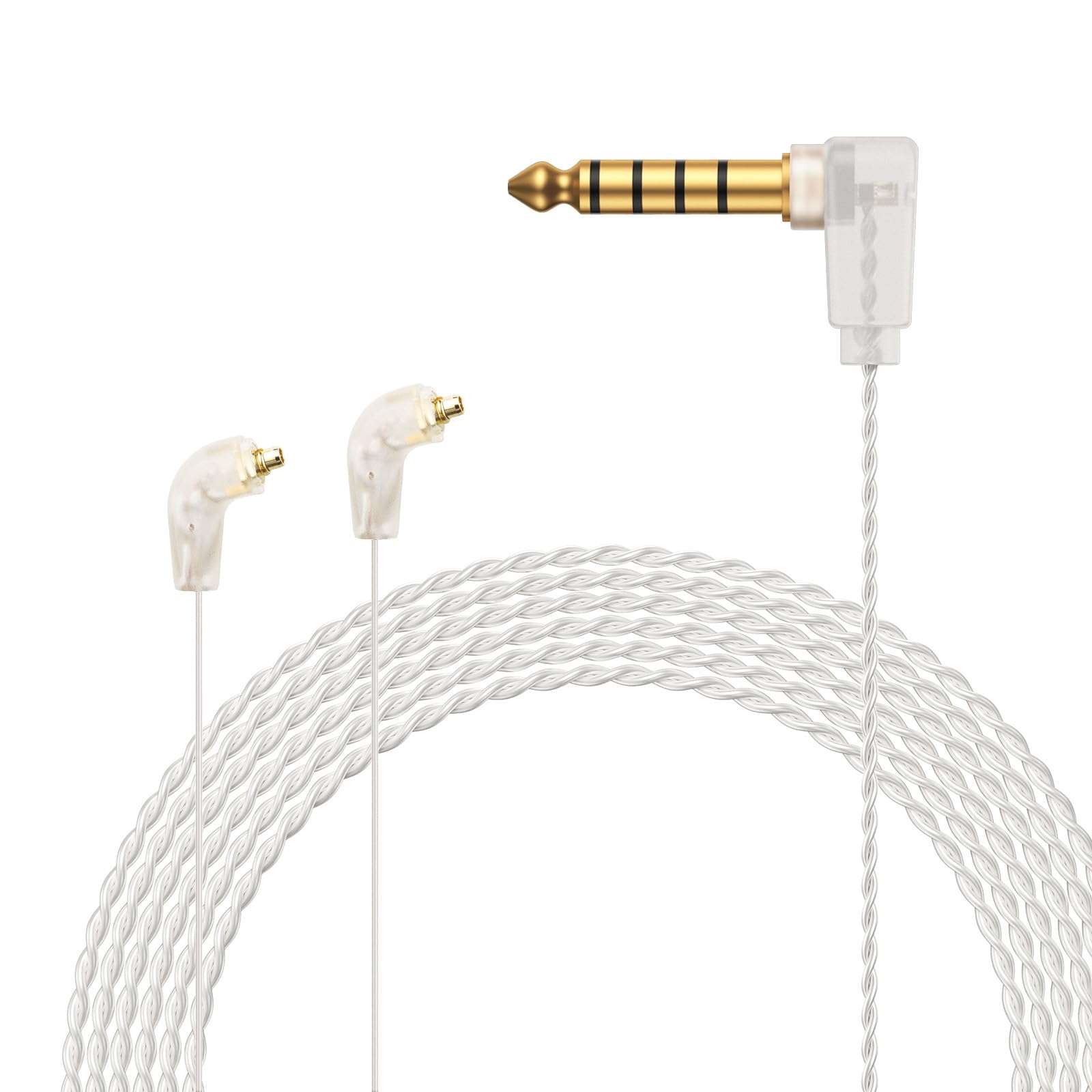 okcsc 4.4mm Pentaconn Cable for Etymotic ER4SR ER4XR ER3XR ER3SE ER2XR ER2SE LN008099, High-Purity Copper Wire, Audiophile-Grade Sound, Comfortable Wear, 4.4MM 3.94FT