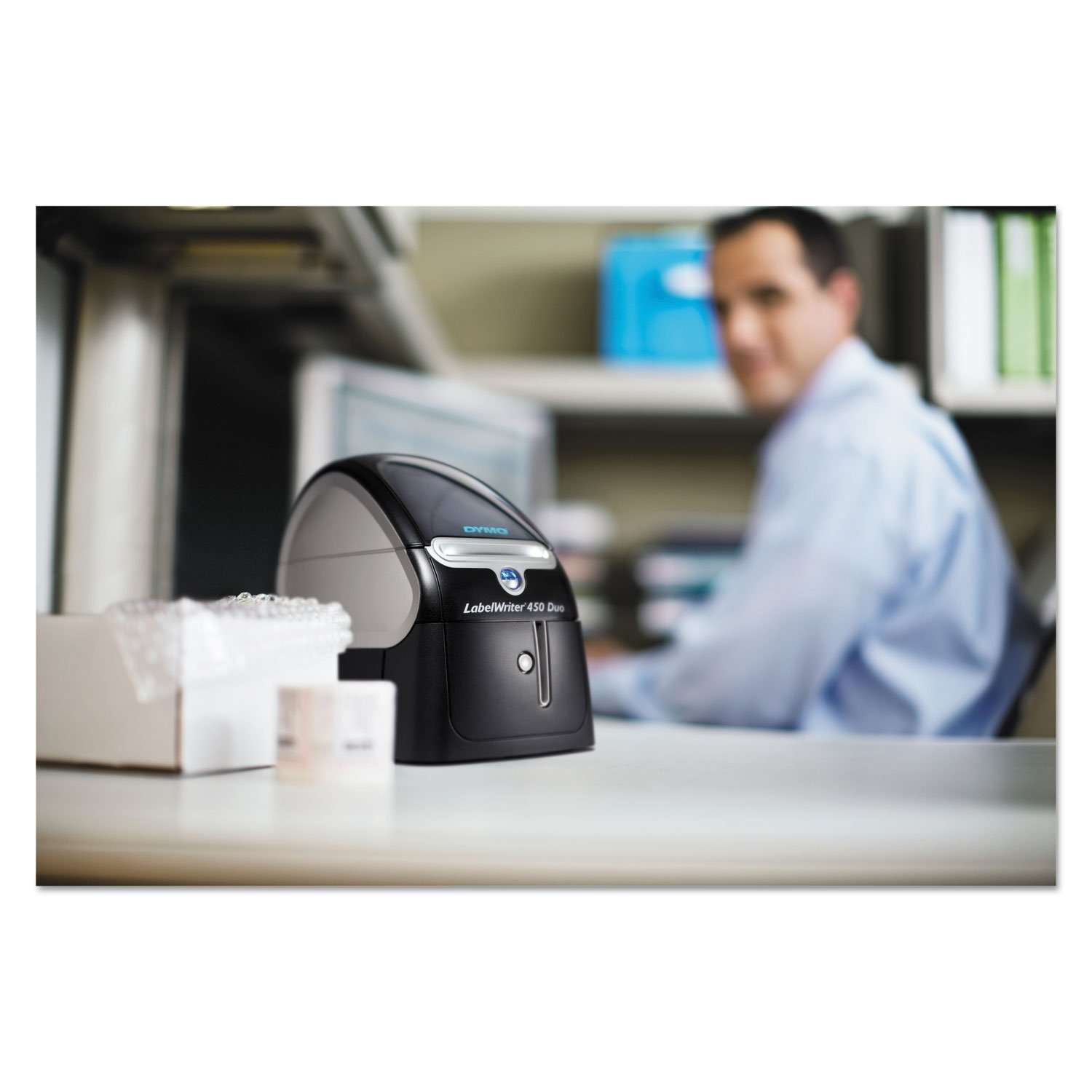 Dymo LabelWriter DUO 300dpi 55 labels per minute Label Printer; 180dpi D1 tape Label Printer (69220) 4