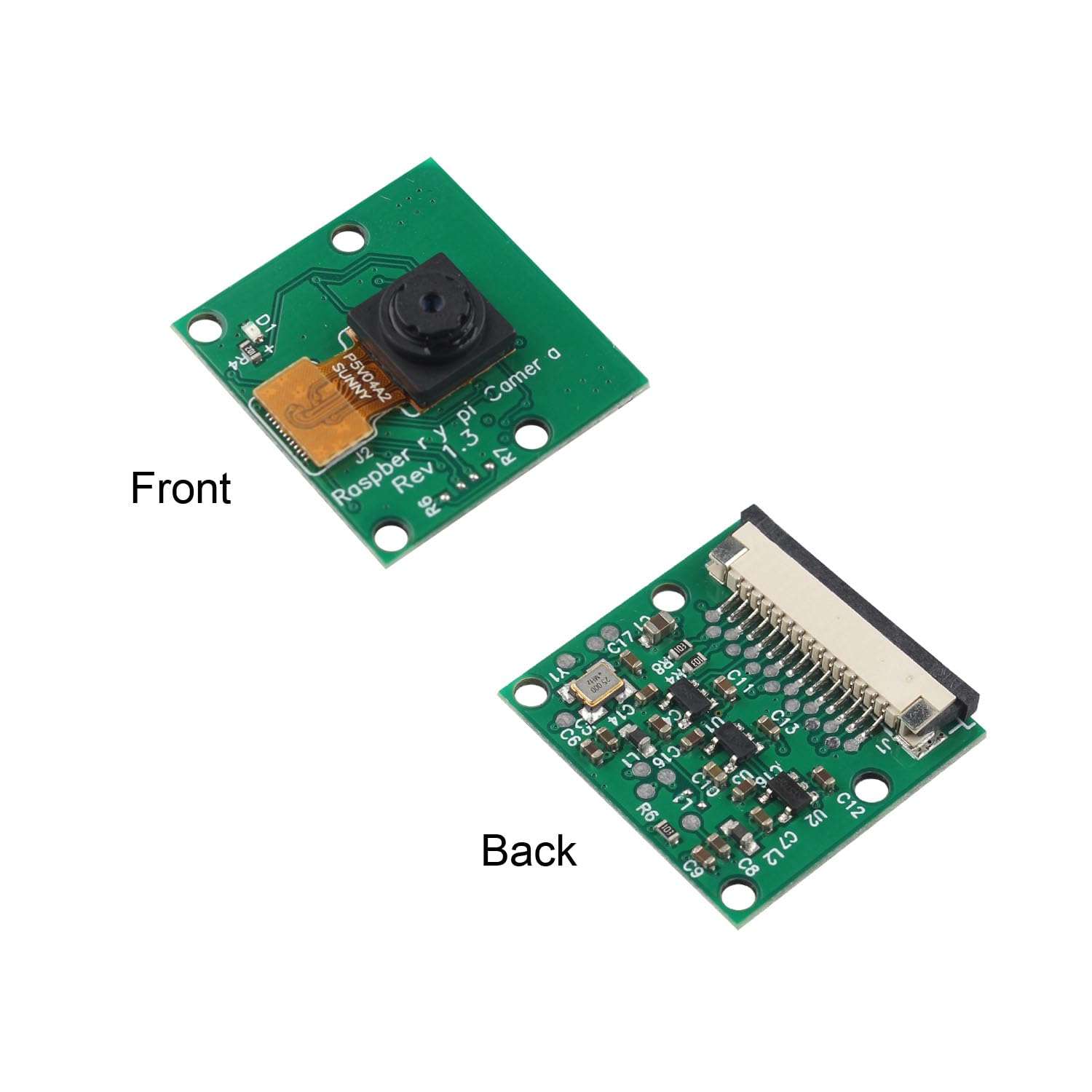 ZDE 5MP 1080p Mini Camera Module Webcam Video Camera Module Support OV5647 Sensor Compatible with Raspberry Pi 5/4B/3B+/3B/2B/Zero w/2w 3