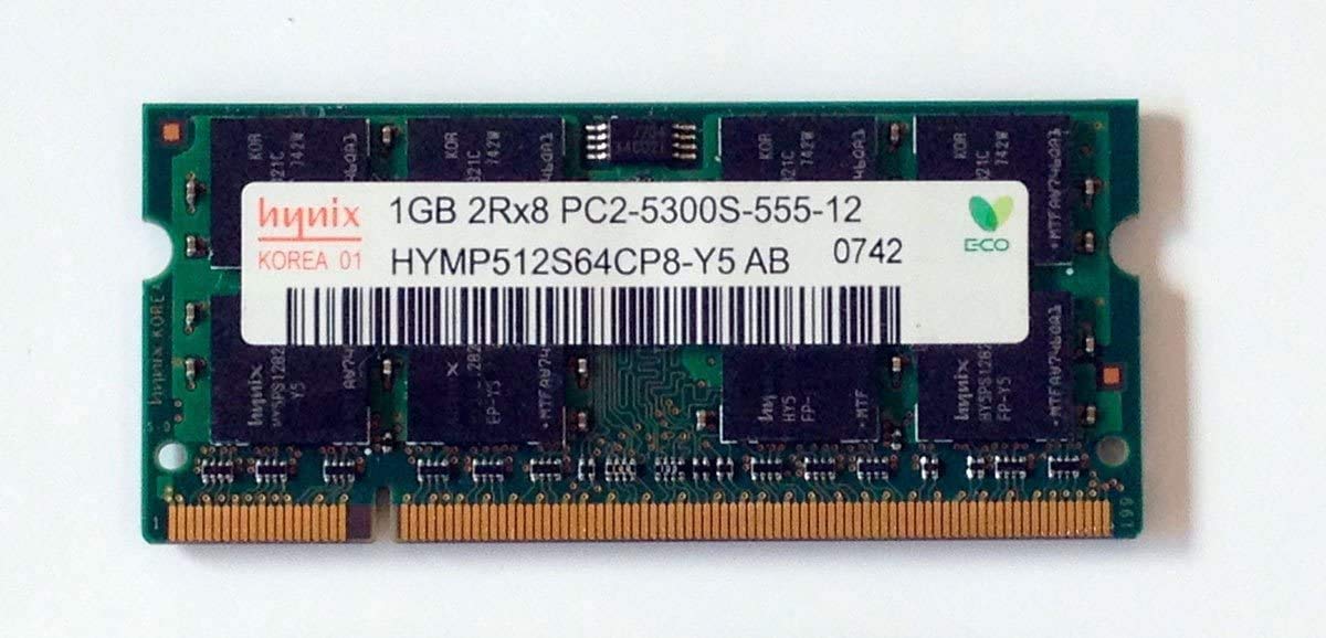 Hynix HYMP512S64CP8-Y5 1GB PC2-5300 DDR2 SODIMM